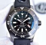 AAA Grade Breitling Superocean Swiss 2824 Watch Replica SS Black Bezel